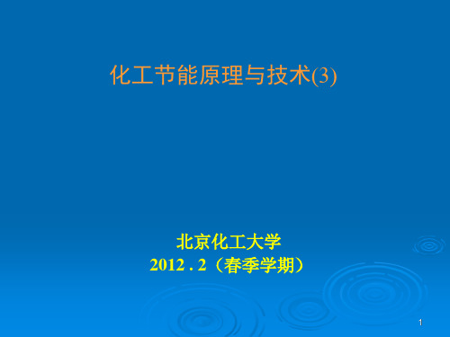 化工节能原理与技术(3)雷志刚 北京化工大学