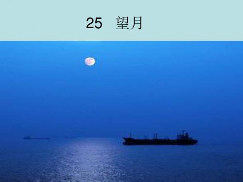 最新课标SJ苏教版 五年级语文 下册第二学期 优质公开课教学课件 第七单元 第25课《望月》 课件1