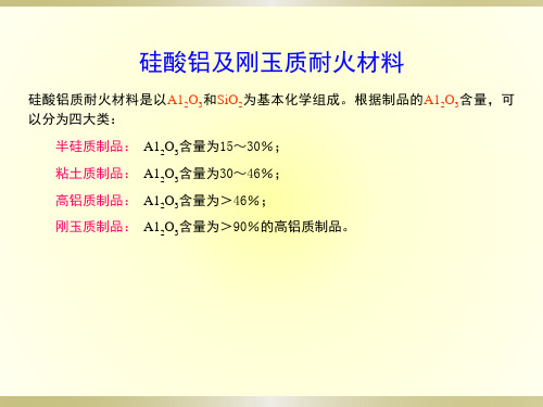 精品课件-硅酸铝及刚玉质耐火材料