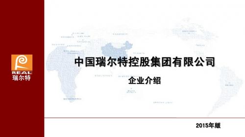 瑞尔特企业综合介绍2015版