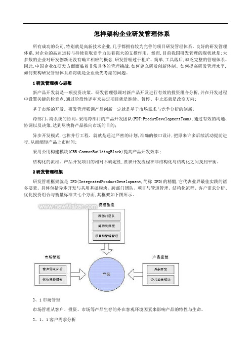 研发项目流程管理