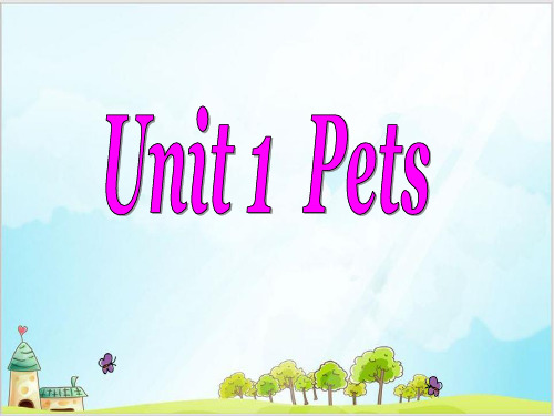 join in剑桥版三年级下册英语精品ppt：Unit 1 Pets 3(18张)PPT-完美版