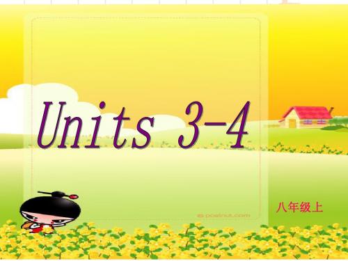 8A Units3-4复习课件