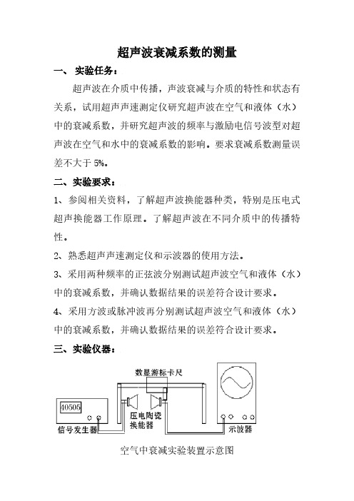 北京交通大学超声波衰减系数测量