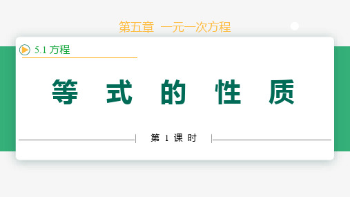 5.1.2等式的性质2024-2025学年七年级数学上册同步教学精品课件(人教版2024)