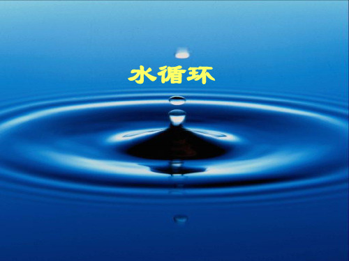 水循环及河流补给