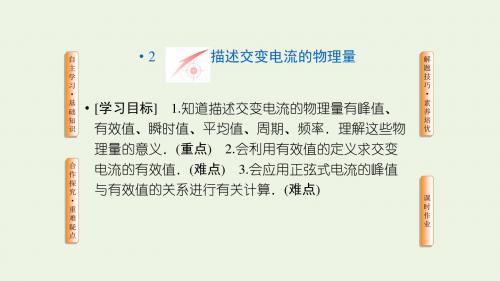 高中物理第五章交变电流2描述交变电流的物理量课件新人教版选修3_2