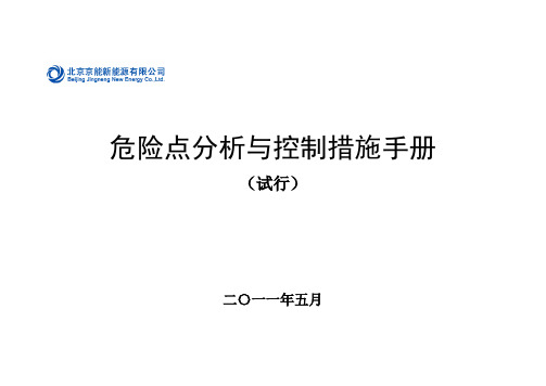 危险点分析与控制措施手册