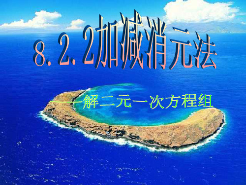 《8.2.2加减消元法——解二元一次方程组》课堂实录课件