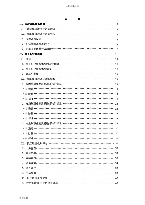 腾讯公司职业发展体系管理系统者手册簿
