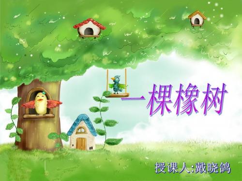 一棵橡树ppt