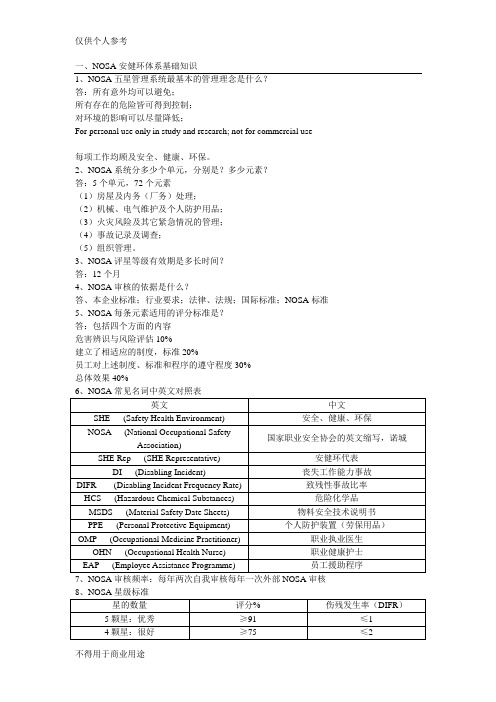 安健环基础知识手册