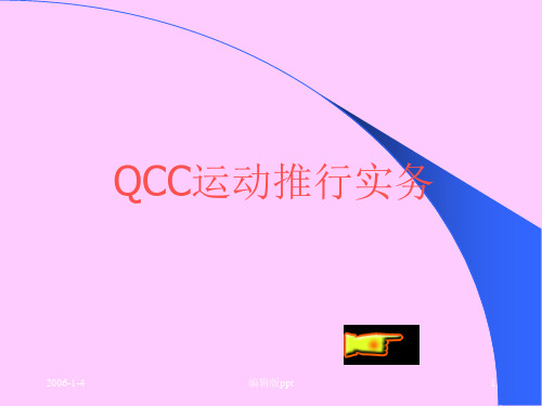 QCC运动推行实务ppt课件