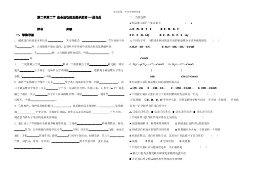 蛋白质导学案