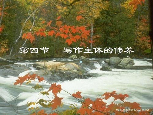 写作主体的修养
