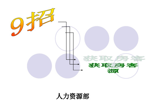 优秀房地产经纪人之9招获取房客源信息(PPT58页)