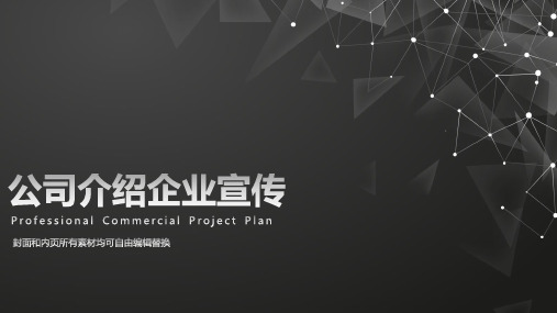 简约企业宣传公司介绍产品介绍宣传推广经典教学课件PPT模板