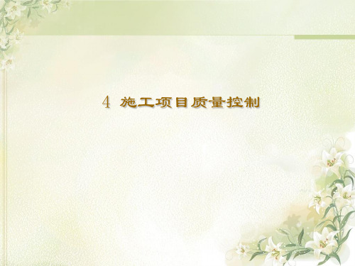 工程项目管理施工项目质量控制ppt课件