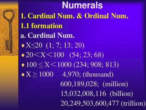 Numerals
