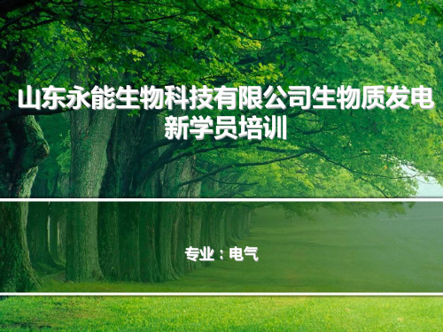 生物质发电学员培训PPT