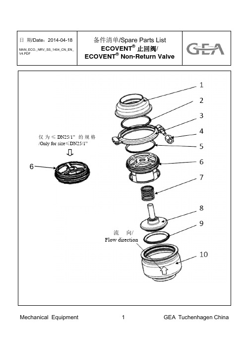 GEA单向阀手册
