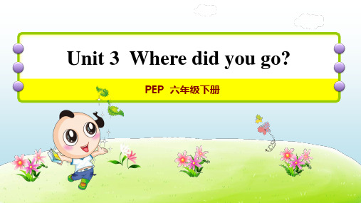 最新PEP版六年级英语下册 Unit 3 课时练5 授课+习题课件