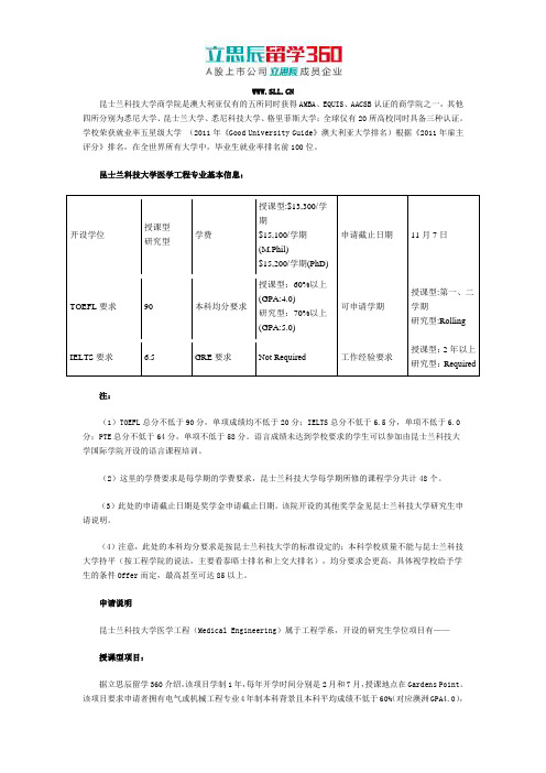 昆士兰科技大学医学工程