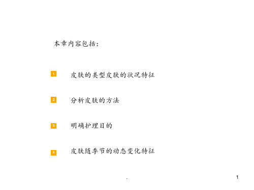 6、皮肤的类型及分析PPT课件
