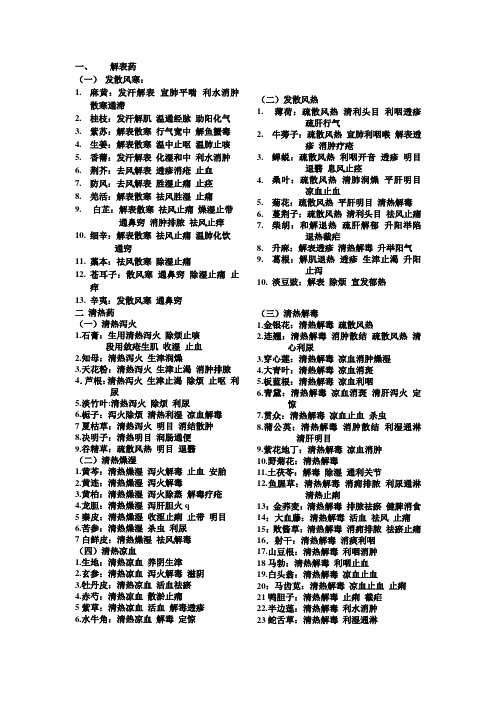 中医主治医师考试中药学