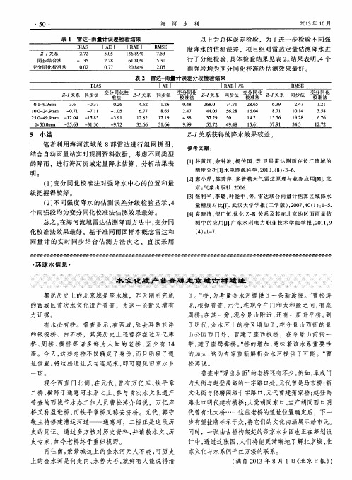 水文化遗产普查确定京城古桥遗址