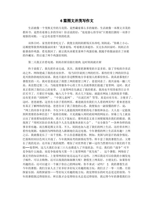 6篇图文并茂写作文