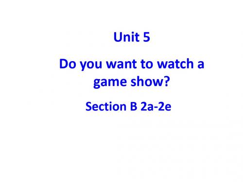 人教英语八年级上册 Unit5Section B 2a-2e(共18张PPT)