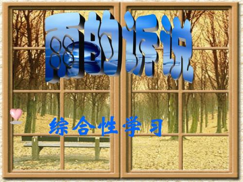 雨的诉说.ppt