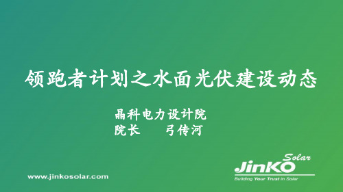 水面漂浮电站设计及案例介绍V1.0(晶科电力20160227)1