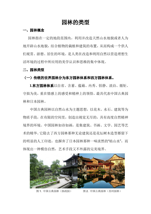 园林的类型