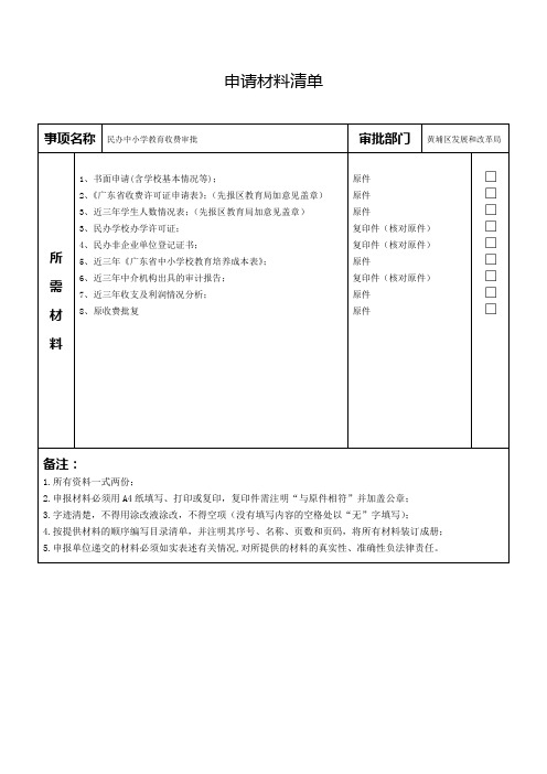 行政审批事项一次性告知书