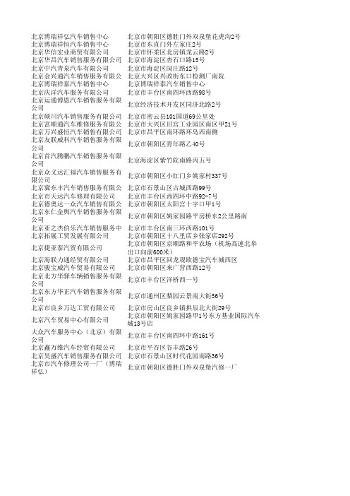 一汽大众北京4s店