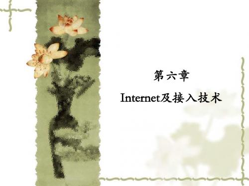 第六章 Internet及接入技术