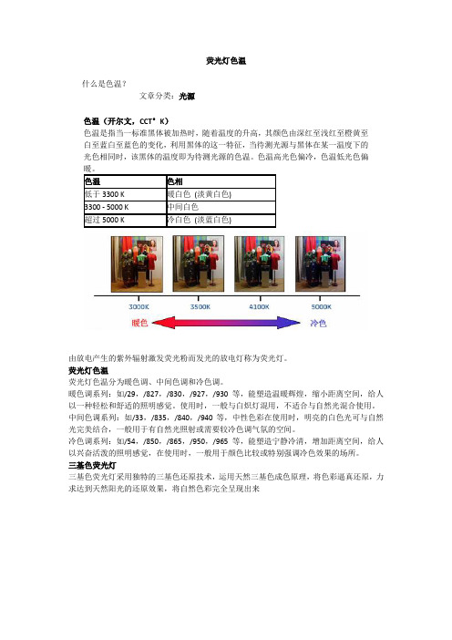 灯光色温
