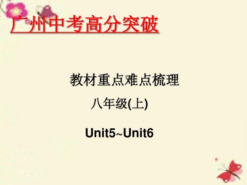 广东省2016年中考英语重点难点梳理八上Unit5-6课件