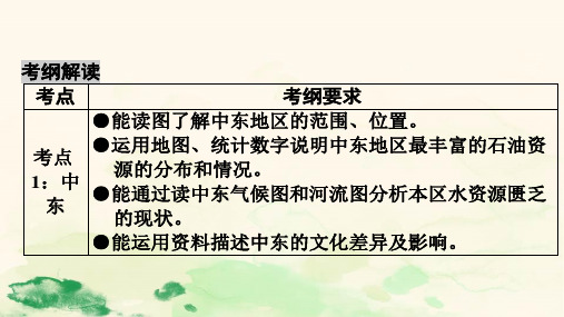(人教版)中考地理考点突破《东半球其他的地区和国家》PPT课件