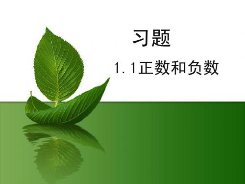 七年级上册_数学_正数和负数_习题及答案