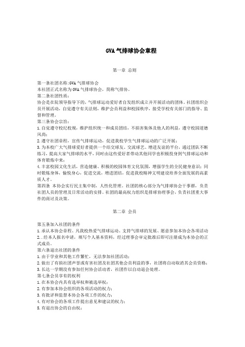 GVA气排球协会