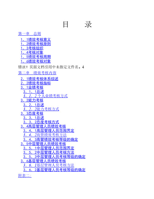员工绩效考核手册
