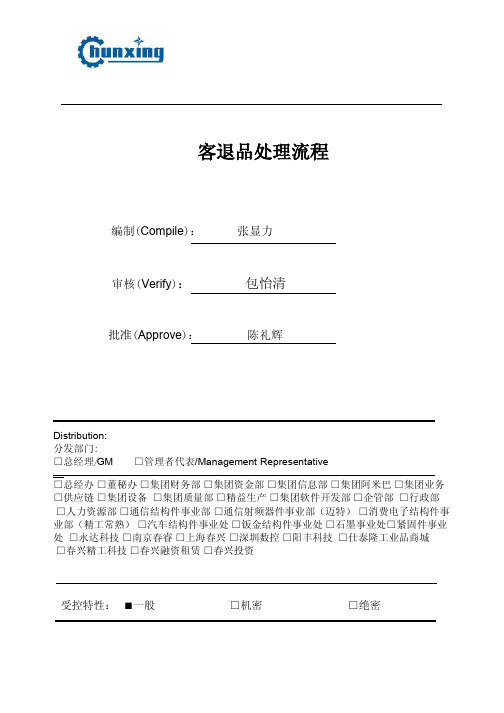 客退品处理流程