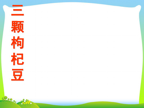 三颗枸杞豆-课件