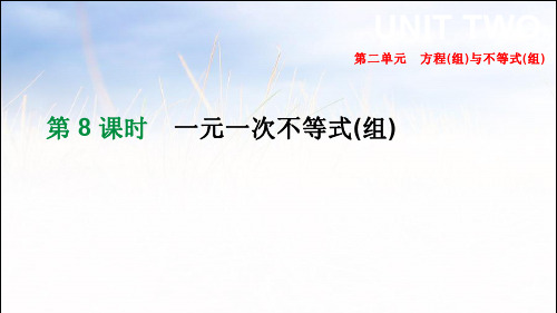 中考数学一轮复习课件：第08课时 一元一次不等式(组)