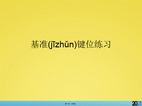 基准键位练习完美版资料