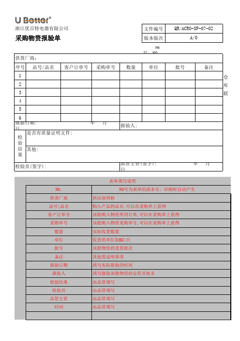 仓管员WI作业指导书