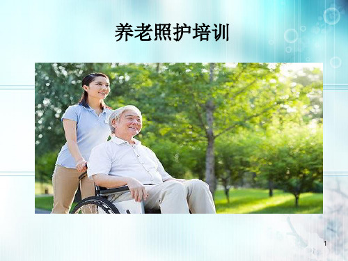 老年人日常照护ppt课件